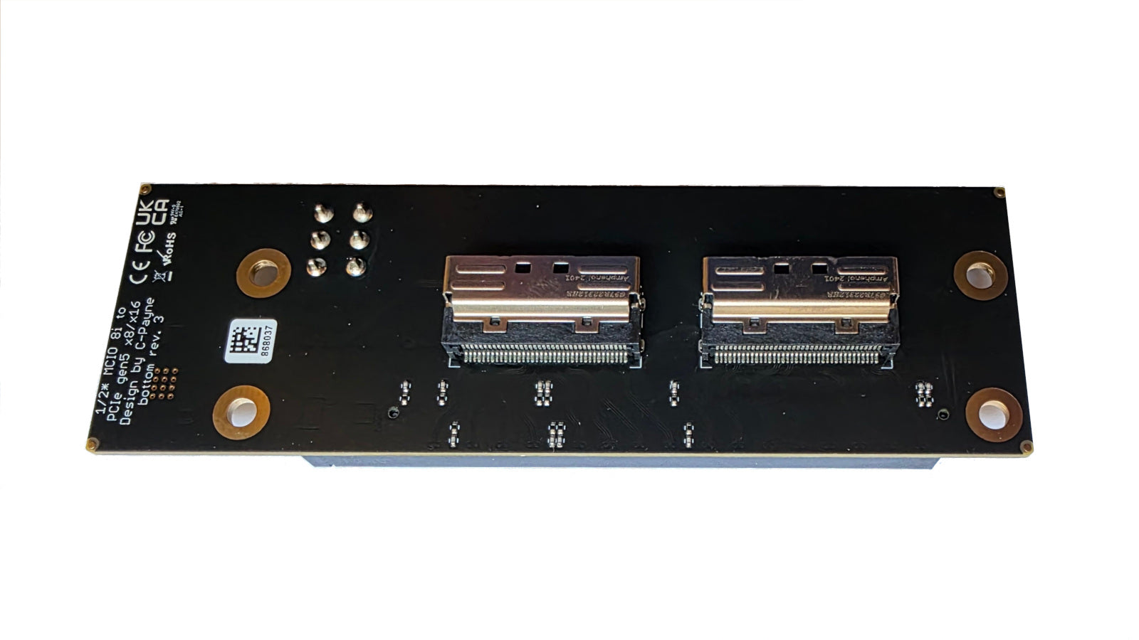 MCIO PCIe gen5 Device Adapter x8/x16 – c-payne.com