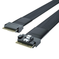 SlimSAS SFF-8654 8i cable, straight, PCIe gen4 - 85Ohm