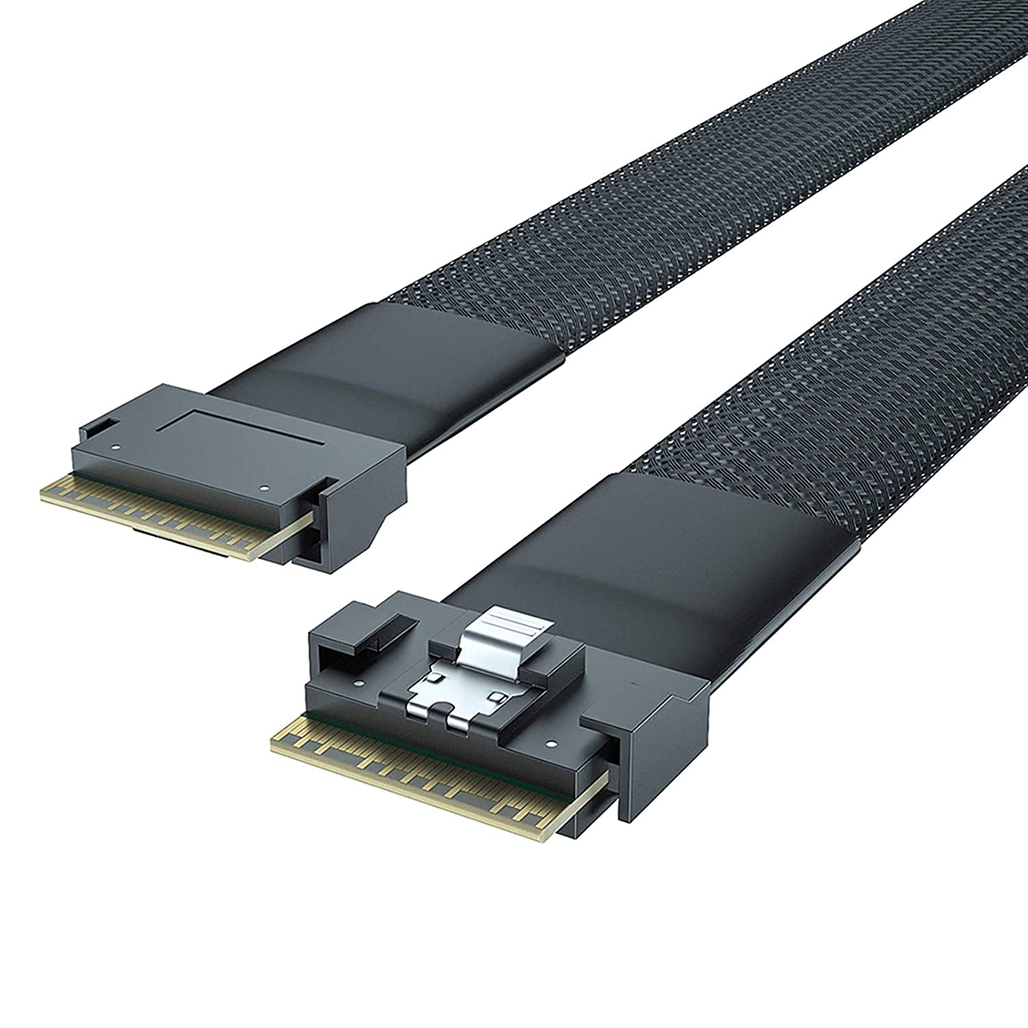 Cablecc PCI-E Slimline SAS 4.0 SFF-8654 8i 74pin Host to SFF-8654 74Pin Slim SAS Cablecc PCI-E Slimline SAS 4.0 SFF-8654 8i 74pin Host to SFF-8654 74Pin Slim SAS