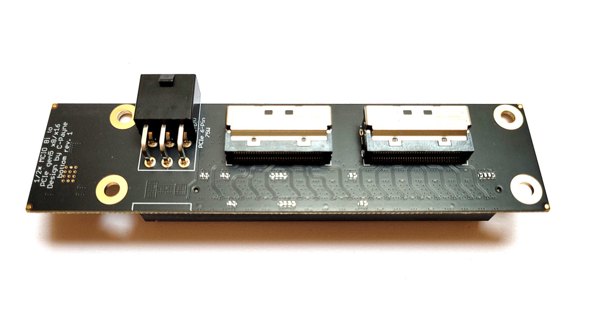 MCIO PCIe gen5 Device Adapter x8/x16 – c-payne.com