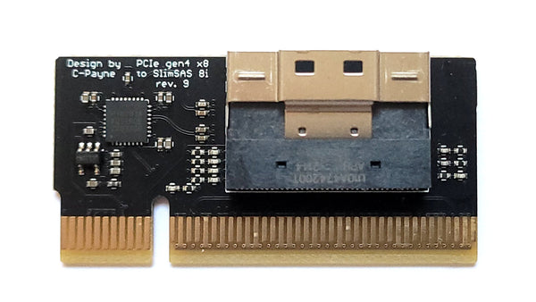 PCIe SlimSAS Host Adapter x8 to 8i - straight