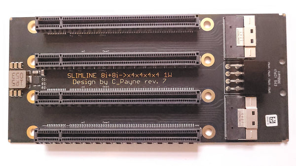 SlimSAS PCIe gen4 Device Adapter 8i to x4x4x4x4 - 1W